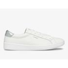 Keds Ace Leather White Silver, Size 10m Women Inchess Shoes