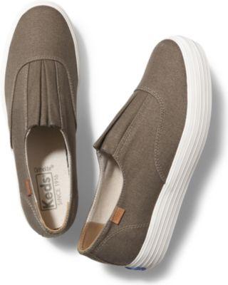 Keds Triple Origami Olive, Size 5m Women Inchess Shoes