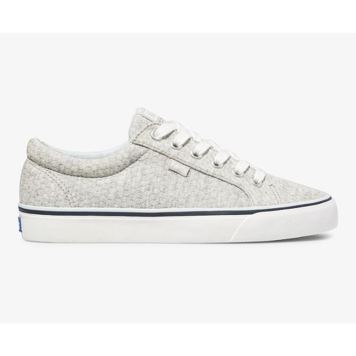 Keds Jump Kick Geo Jersey Light Grey, Size 10m Women Inchess Shoes