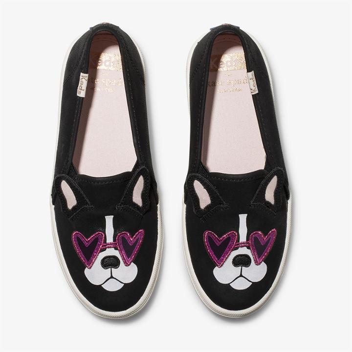 Keds X Kate Spade New York Double Decker Francois. Black, Size 2.5m Keds Shoes