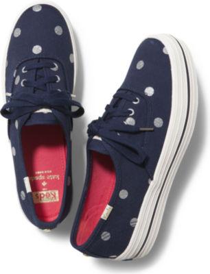 Keds Kate Spade New York Champion Triple Glitter Dot Navy / Silver