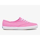 Keds Champion Canvas Neon Washable Neon Pink, Size 9m Women Inchess Shoes