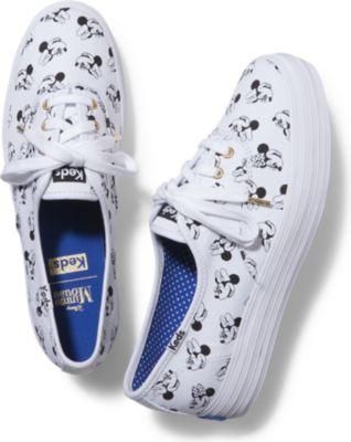 Keds X Minnie Mouse Triple White, Size 4m Women Inchess Shoes