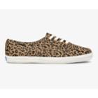 Keds Washable Champion Animal Brown Cheetah, Size 10m Women Inchess Shoes
