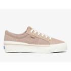 Keds Jump Kick Duo Perf Suede Mauve, Size 9m Women Inchess Shoes