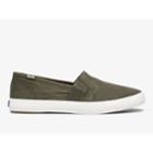 Keds Clipper Washable Solids Olive, Size 10m Women Inchess Shoes