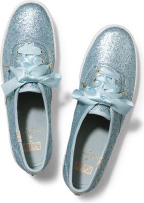 Keds Kate Spade New York Champion Glitter Light Blue Matte Glitter