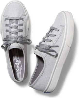 Keds Double Up Metallic Sweatshirt Light Gray