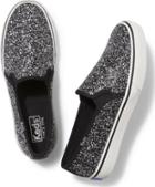 Keds Double Decker Glitter Black, Size 5m Women Inchess Shoes
