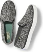 Keds Double Decker Sequin Knit Black, Size 5m Women Inchess Shoes