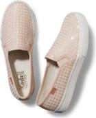 Keds Double Decker Pinwheel Sequin Pale Peach, Size 5m Women Inchess Shoes