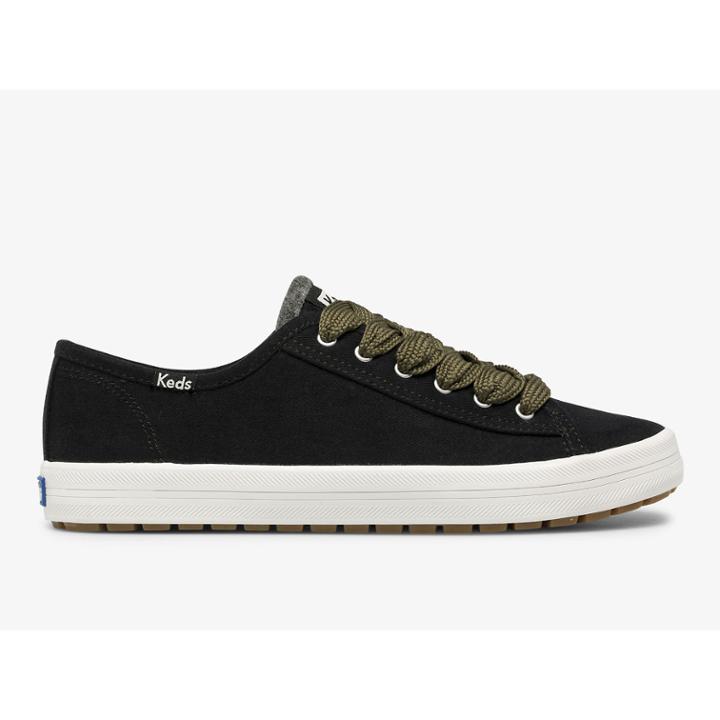Keds Kickstart Trx Soft Twill Black, Size 6.5m Women Inchess Shoes