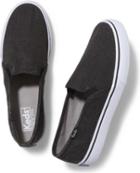 Keds Double Decker Ripstop Black, Size 5m Women Inchess Shoes