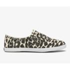 Keds Chillax Washable Leopard Feat. Organic Cotton Tan Black, Size 7m Women Inchess Shoes