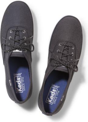 Keds Champion Chambray Nylon Slate, Size 5m Women Inchess Shoes