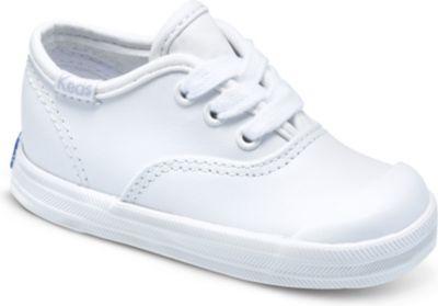 Keds Champion Lace Toe Cap Crib Sneaker Whiteleather, Size Newbornm Keds Shoes