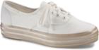 Keds Triple Shimmer White Gold, Size 5m Women Inchess Shoes