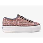 Keds Triple Up Boucle Black Multi, Size 6m Women Inchess Shoes