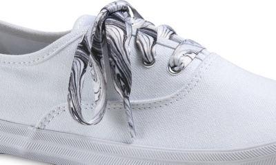 Keds Marble Shoe Laces Black And Grey Marble