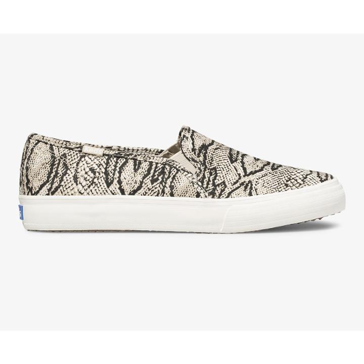 Keds Double Decker Animal Cream Snake, Size 9.5m Women Inchess Shoes