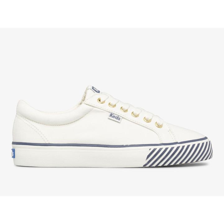 Keds Jump Kick Majestic Canvas White, Size 6m Women Inchess Shoes