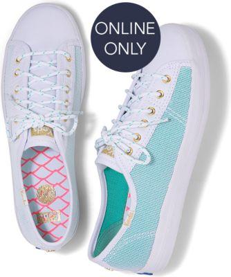 Keds X Alaina Marie Kickstart Mesh Waves Aqua, Size 5.5m Women Inchess Shoes