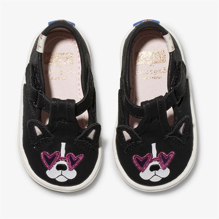 Keds X Kate Spade New York Champion T-strap Francois Black, Size 4m Keds Shoes
