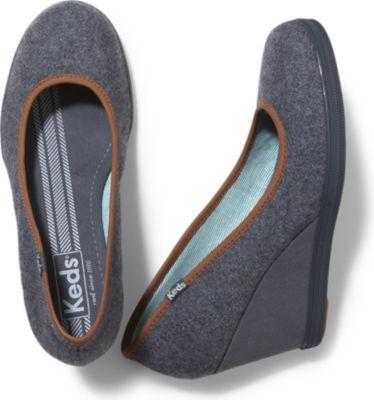 Keds Damsel Wedge Wool Charcoal Wool