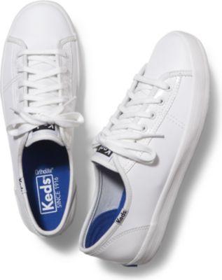 Keds Kickstart Patent White, Size 5m Women Inchess Shoes