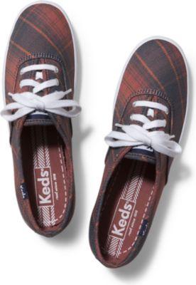 Keds Champion Plaid Red Plaid
