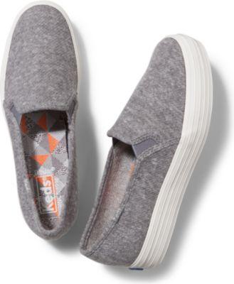 Keds Triple Decker Sweatshirt Jersey Gray, Size 5m Women Inchess Shoes
