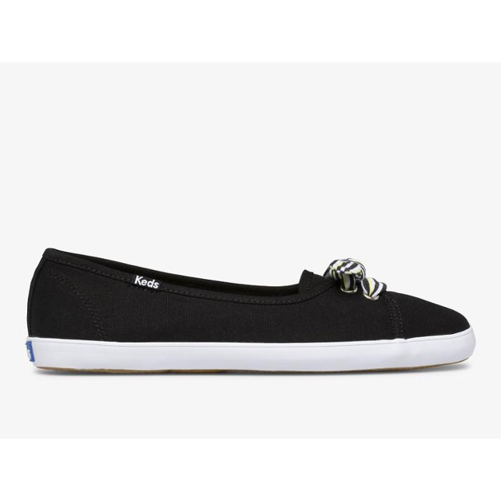 Keds Seaside Canvas Black Multi, Size 7.5m Women Inchess Shoes