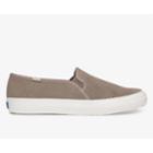 Keds Double Decker Perf Suede Taupe, Size 10m Women Inchess Shoes