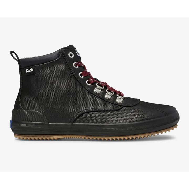 Keds Scout Boot Ii Water-resistant Canvas Black, Size 11m Women Inchess Shoes