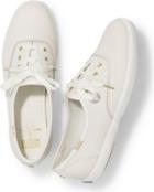 Keds X Kate Spade New York Champion Leather Cream, Size 5.5m Women Inchess Shoes