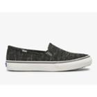 Keds Double Decker Speckle Jersey Charcoal, Size 8m Women Inchess Shoes