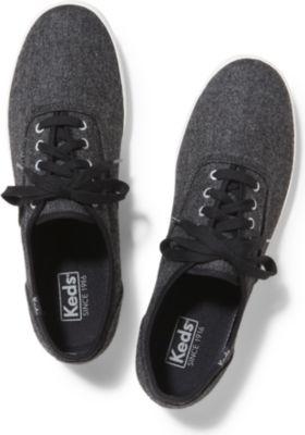 Keds Men Inchess Champion Tweed Black, Size 8m Men Inchess Shoes