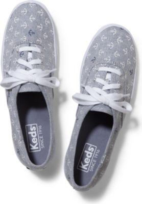 Keds Champion Anchors Men Inchess Gray, Size 5m Women Inchess Shoes
