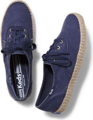 Keds Champion Washed Jute Peacoat Navy