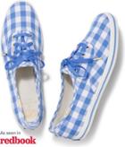 Keds X Kate Spade New York Champion Periwinkle Gingham, Size 5.5m Women Inchess Shoes