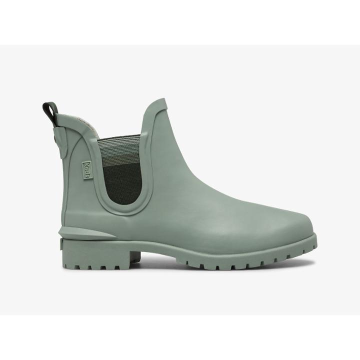 Keds Rowan Rain Boot Jade, Size 9m Women Inchess Shoes