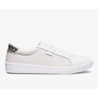 Keds Ace Leather Cream Leopard, Size 7.5m Women Inchess Shoes