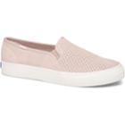 Keds Double Decker Perf Suede Lt Pink, Size 6.5w Women Inchess Shoes