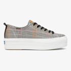 Keds Triple Up Plaid Black Multi, Size 6m Women Inchess Shoes