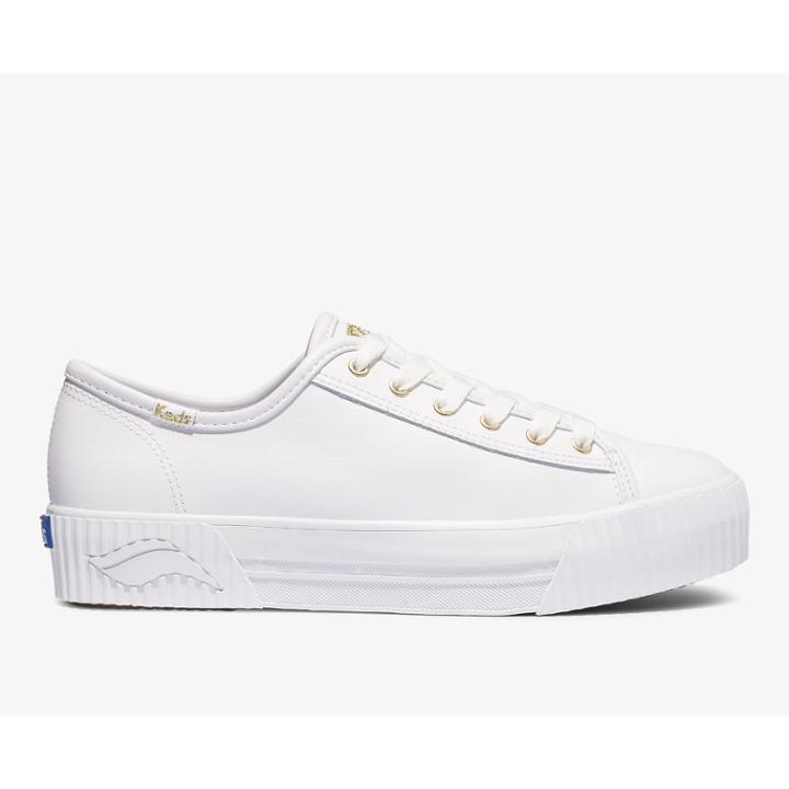 Keds Triple Kick Amp Leather White, Size 11m Women Inchess Shoes