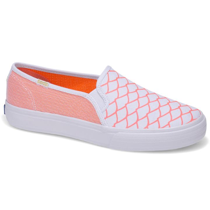 Keds X Alaina Marie Double Decker Mesh Waves Coral, Size 6m Women Inchess Shoes