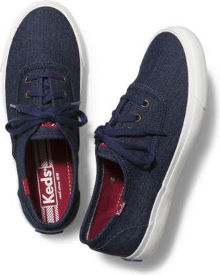 Keds Triumph Denim Indigo, Size 6m Women Inchess Shoes