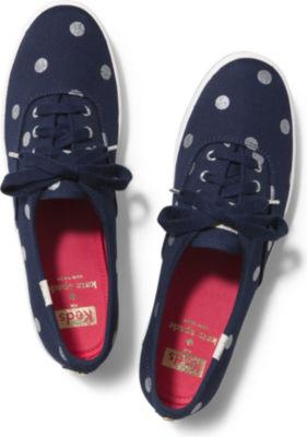 Keds Kate Spade New York Champion Glitter Dot Navy / Silver