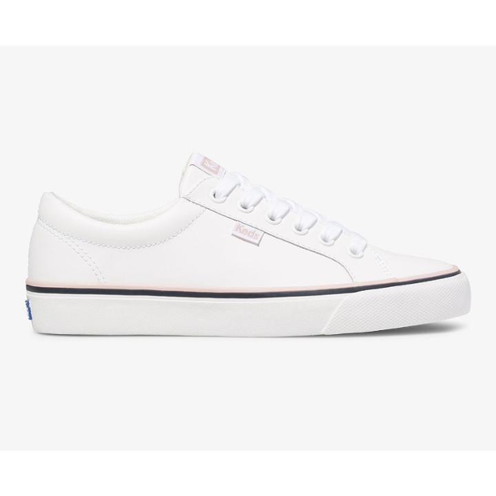 Keds Jump Kick White Leather, Size 6.5m Women Inchess Shoes
