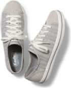 Keds Kickstart Slub Stripe Gray, Size 5m Women Inchess Shoes